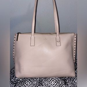 Kate Spade New York Rwanda On Purpose Studded Petal Pink 100%Leather Tote